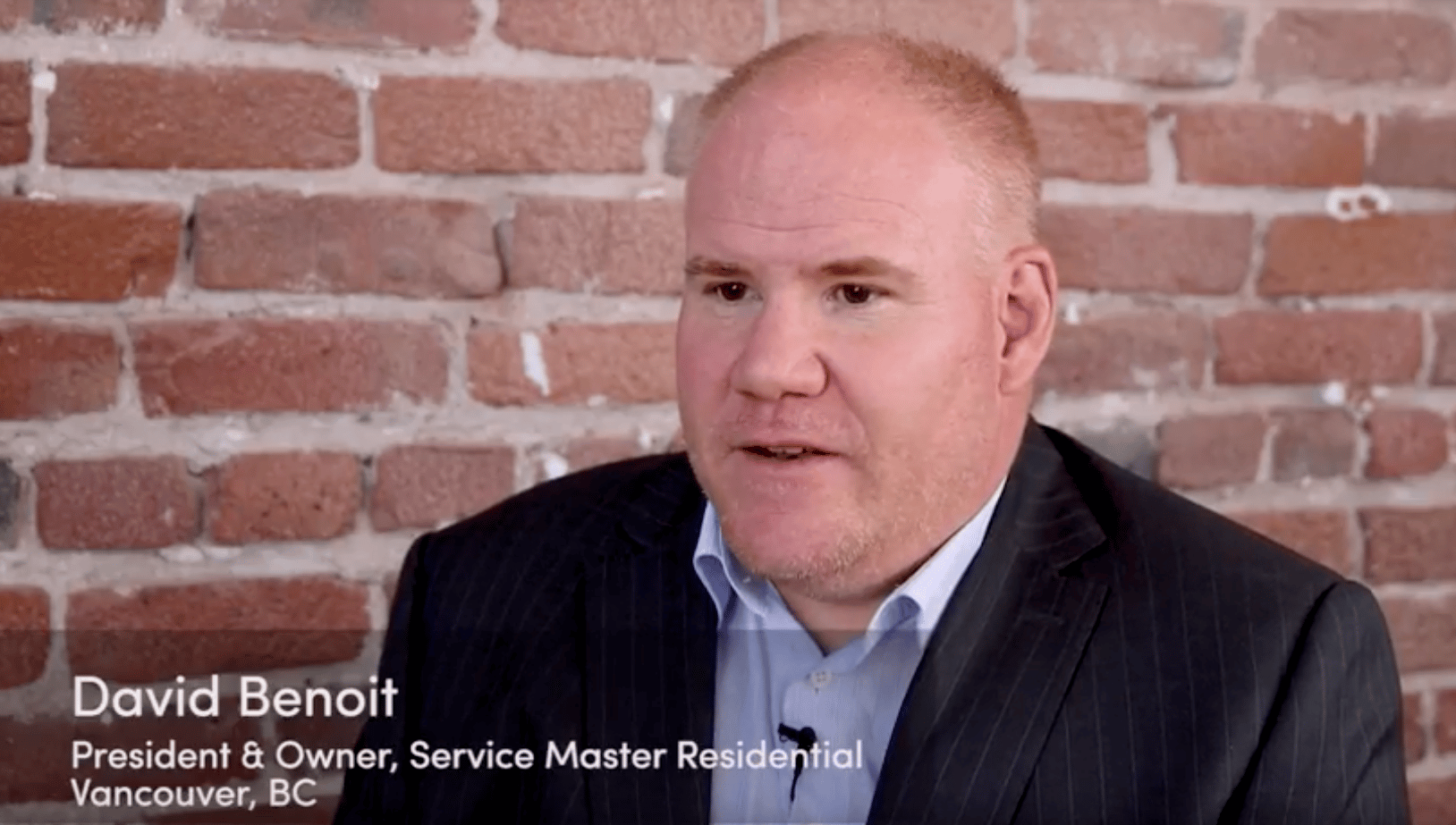David Benoit of ServiceMaster Residential Vancouver in the customer story video
