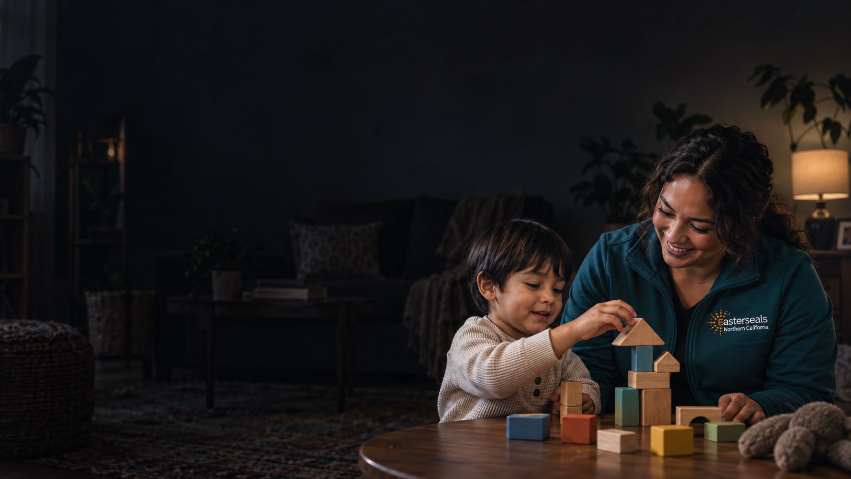 Easterseals behavioral interventionist on a home visit