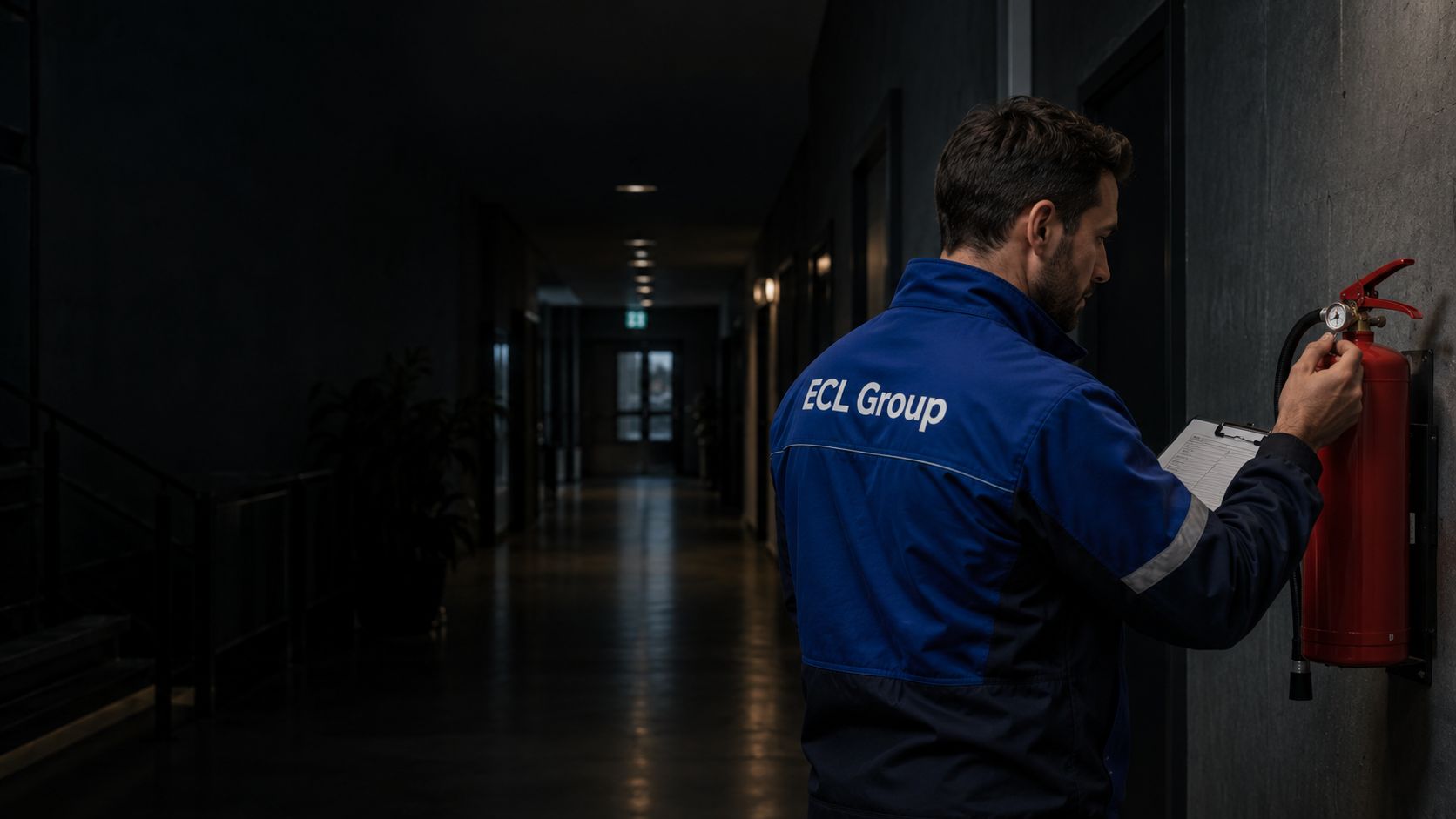 ECL Group technician on-site