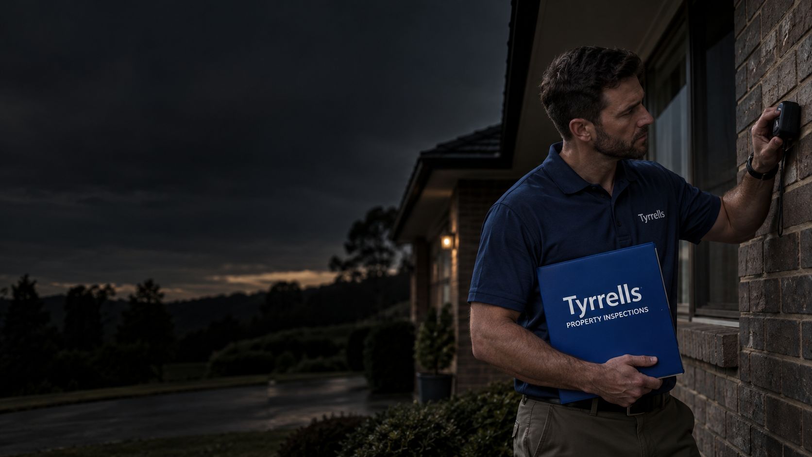 Tyrrells building consultant completing a property inspection